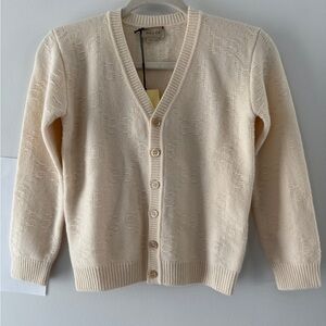 Gucci Ivory Knit Cardigan